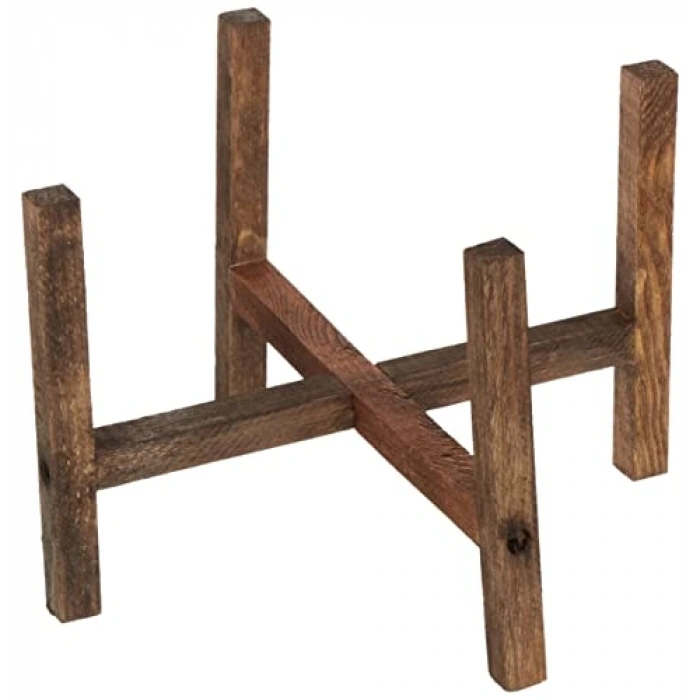 Siyah Granit Küp Saksı, 4 Ayaklı, Bahçe Dekoru