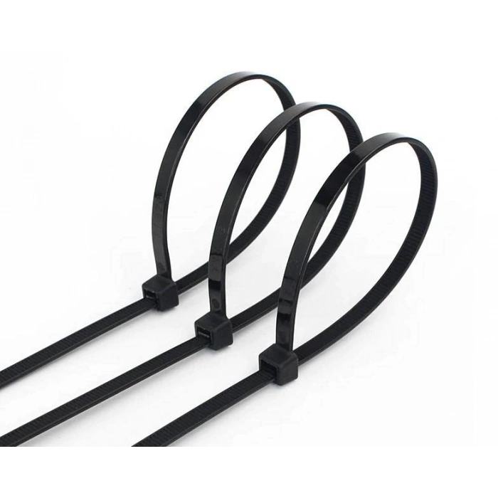 Siyah Kablo Bağı, 3,6x300 mm, 100 Adet Naylon 6.6