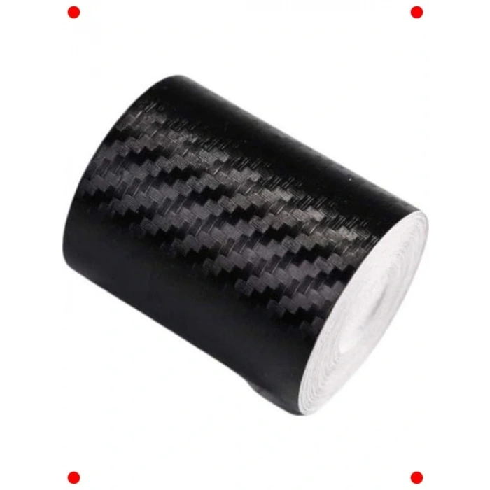 Siyah Karbon Görünümlü Folyo Şerit 10 cm x 5 mt