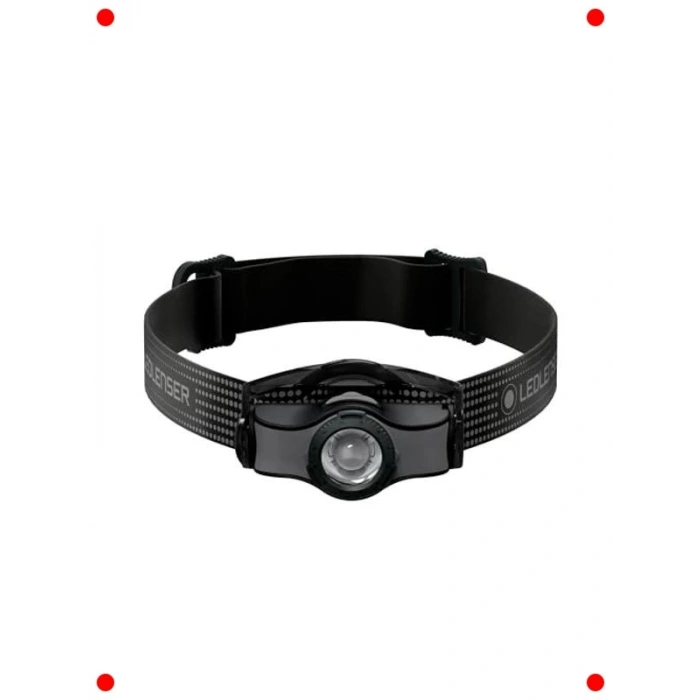 Siyah LED Kafa Feneri - Ayarlanabilir Işık ve Odak