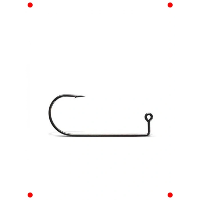 Siyah Nikel Keskin Uçlu Jig Olta İğne Seti (10 Adet)