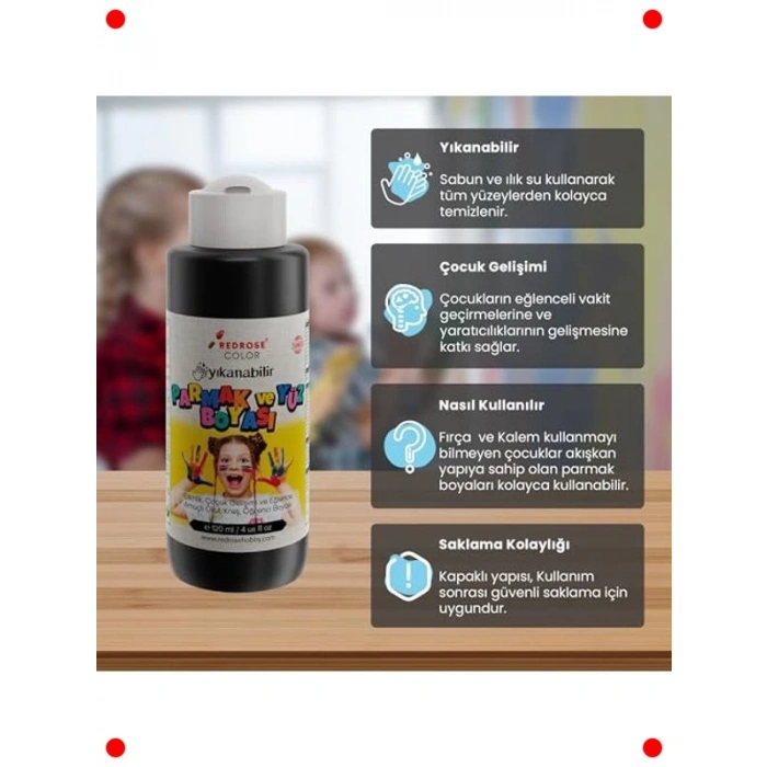 Siyah Parmak Boyası 120 ml