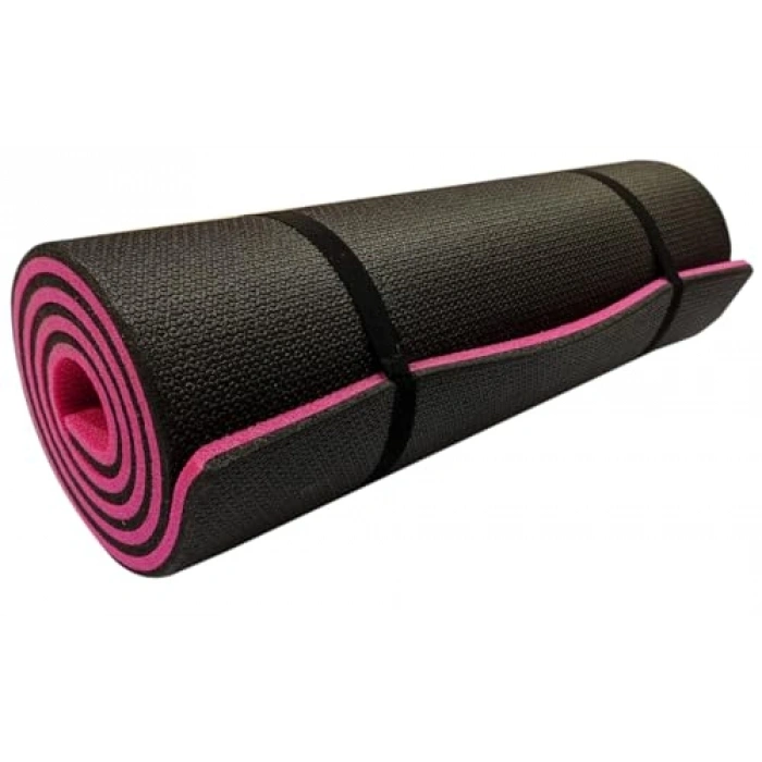 Siyah-Pembe Pilates Minderi, Dayanıklı ve Konforlu Tasarımla