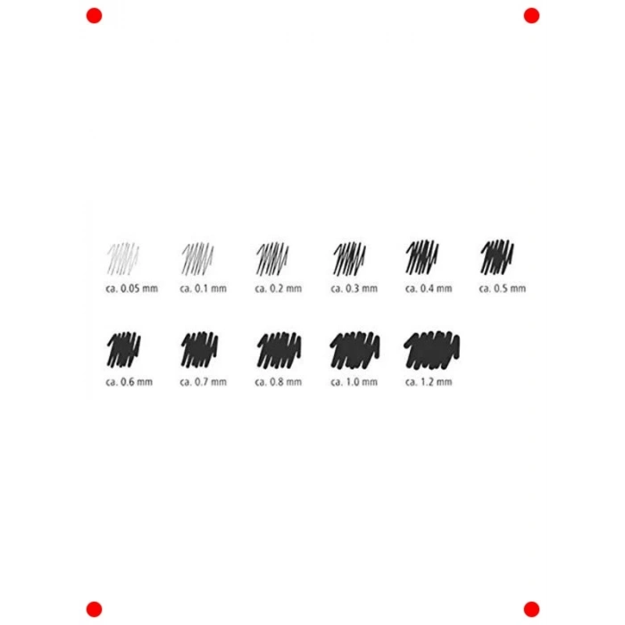 Siyah Pigment Liner İnce Uçlu Kalem 0.2 mm