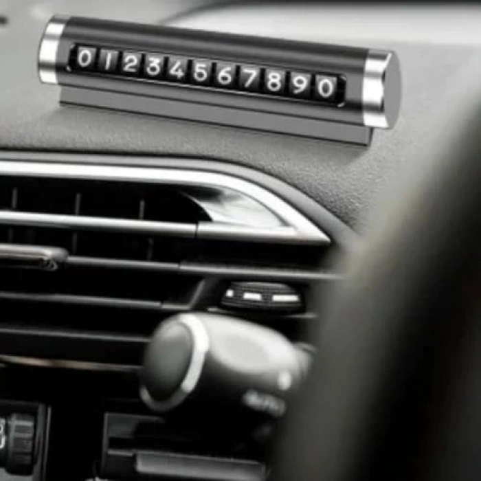 Siyah Renk Alüminyum Araç İçi Telefon Numaratörü