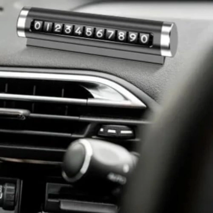 Siyah Renk Alüminyum Kasa Araç İçi Telefon Numaratörü