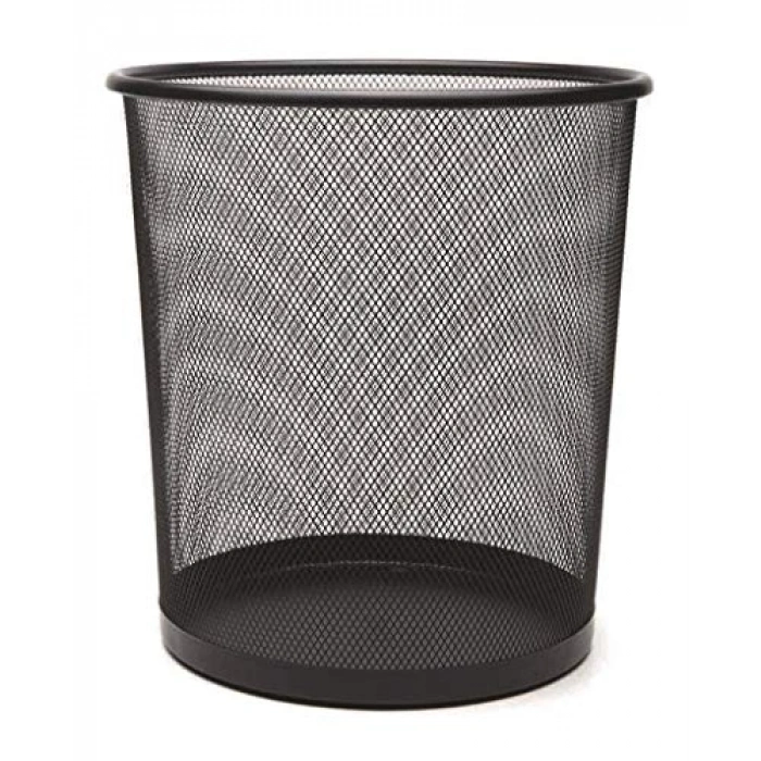 Siyah Renkli Perfore Çöp Kovası, Şık ve Kullanışlı