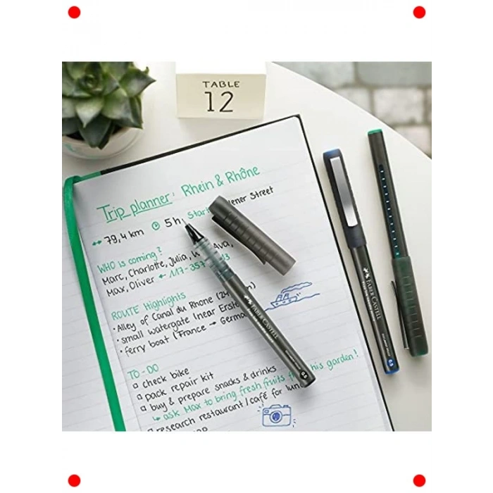 Siyah Roller Kalem, 0.7 mm, Kalıcı Mürekkep, İğne Uç