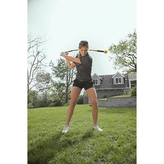 Siyah-Sarı Golf Antrenman Aleti - Altın Flex Modeli