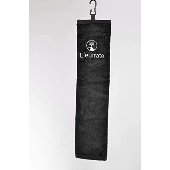 Siyah Tri-Fold Golf Havlusu, Golf Oyunları İçin