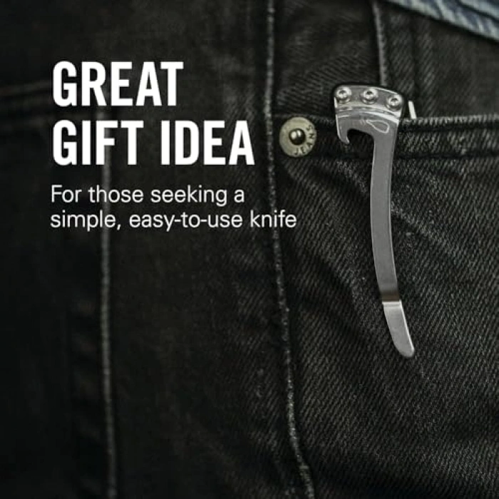 Siyah ve Yeşil Renkli Çok Amaçlı Çakı, Pratik Skeletool Modeli