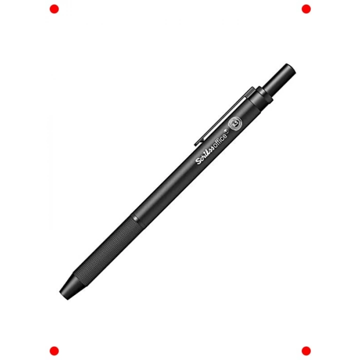 Siyah Versatil Kalem 0.5 mm Döner Mekanizmalı