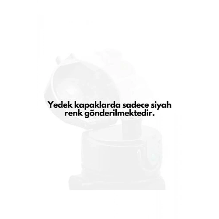 Siyah Yedek Kapak - 350ml-500ml Uyumlu, Pratik Kullanım