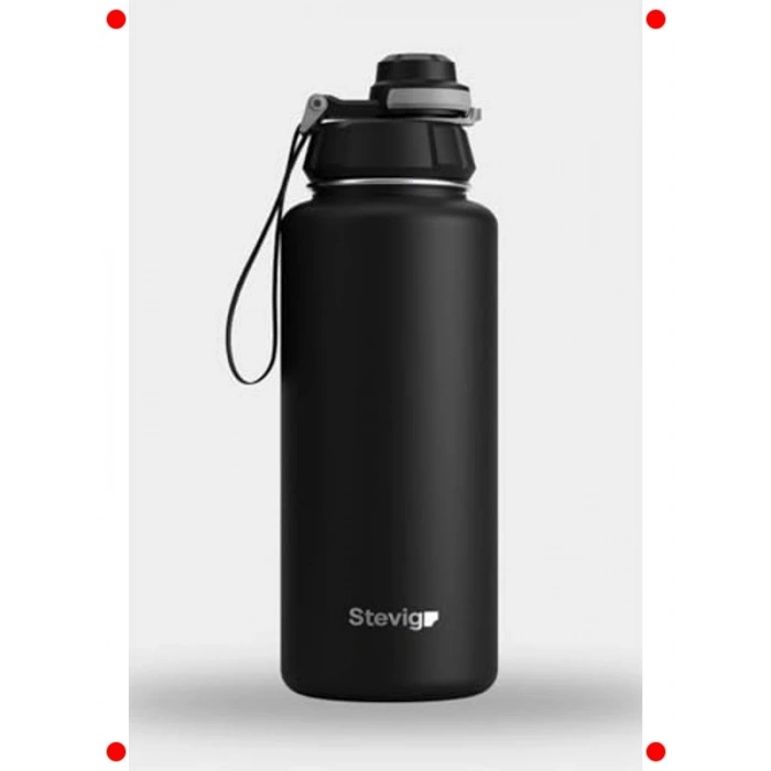 Sızdırmaz Çelik Termos, 1 Litre, Tek El Kullanım