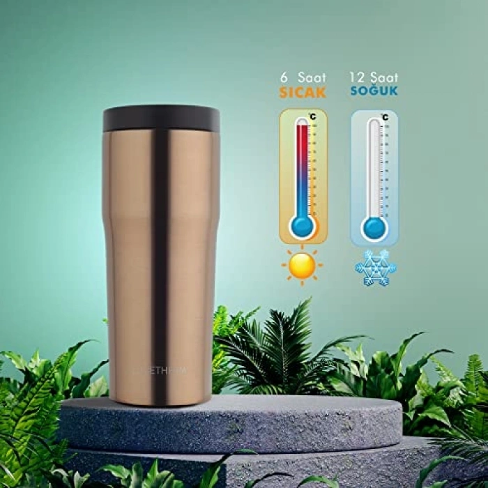 Sızdırmaz Vakumlu Çelik Termos, 480 ml Kapasite