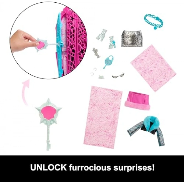 Skulltimate Sırları Temalı Catty Noir Figürü, Monster High Koleksiyonu