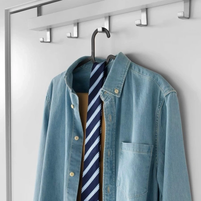 Slim Plastik Elbise Askısı, 20 Adet Set, Dolap İçi Kullanım