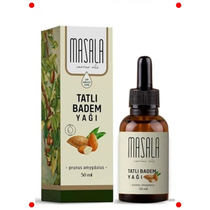 Soğuk Pres Tatlı Badem Yağı 50ml