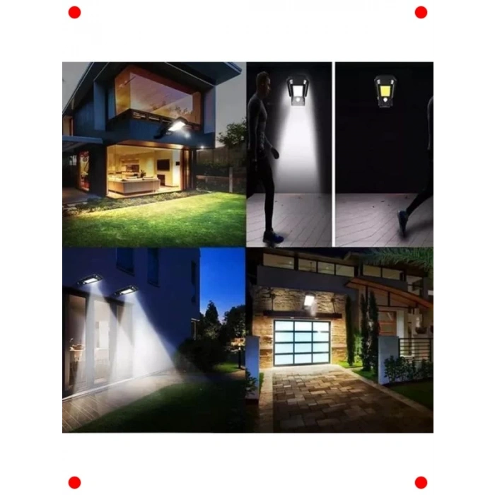 Solar 60W Sensörlü Dış Mekan Aydınlatma ve Kumanda