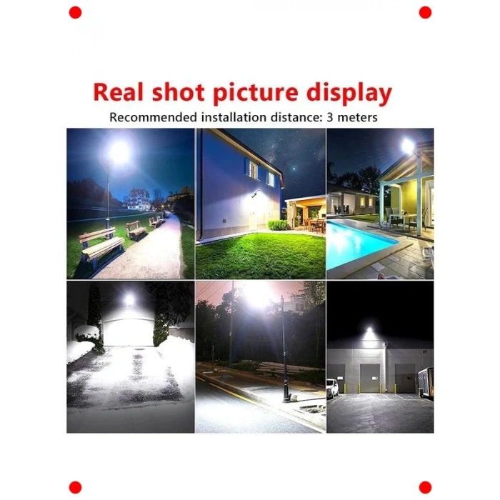 Solar 60W Sensörlü Dış Mekan Aydınlatma ve Kumanda