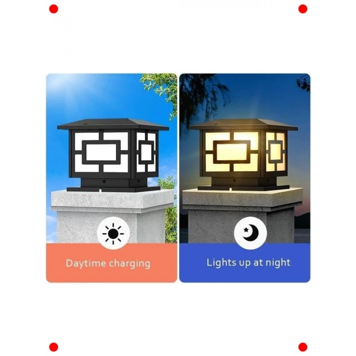 Solar Güneşli Bahçe Aydınlatması (2 Adet, Küp)