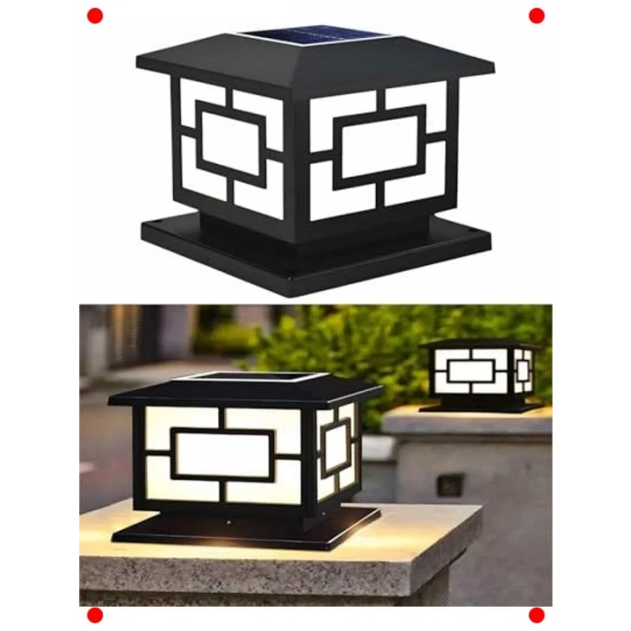 Solar Güneşli Bahçe Aydınlatması (2 Adet, Küp)