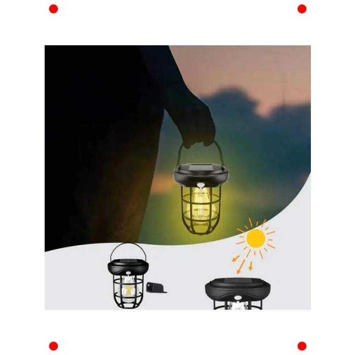 Solar Hareket Sensörlü Dış Mekan Aydınlatma