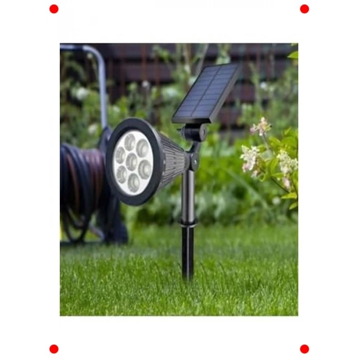 Solar Kazıklı Bahçe & Çim Aydınlatma | 7W, Gün Işığı LED
