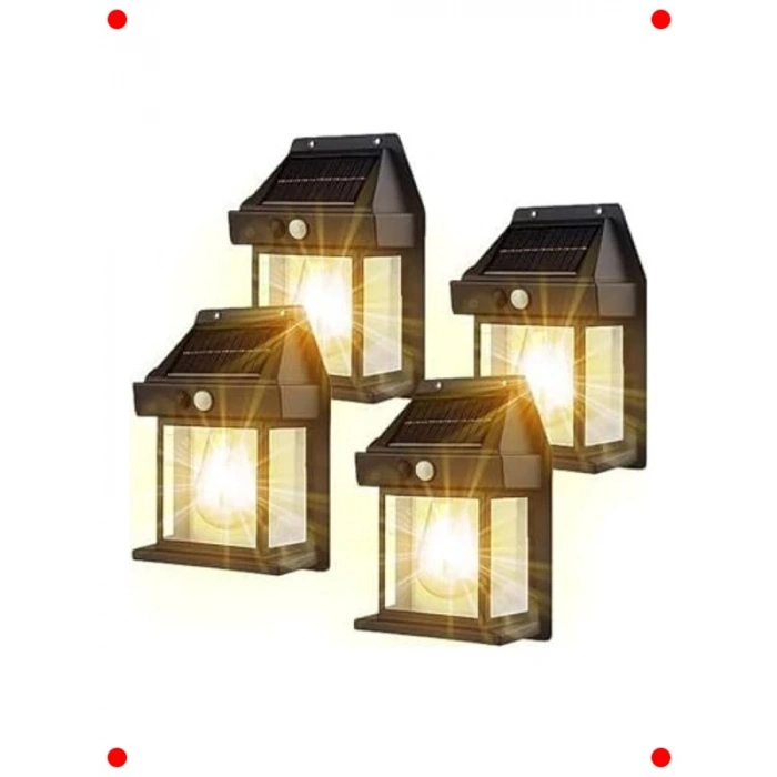 Solar LED Hareket Sensörlü Dış Mekan Bahçe Lambası