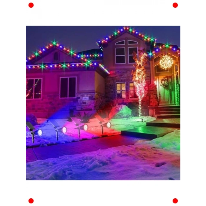 Solar Renk Değiştiren Bahçe Aydınlatması