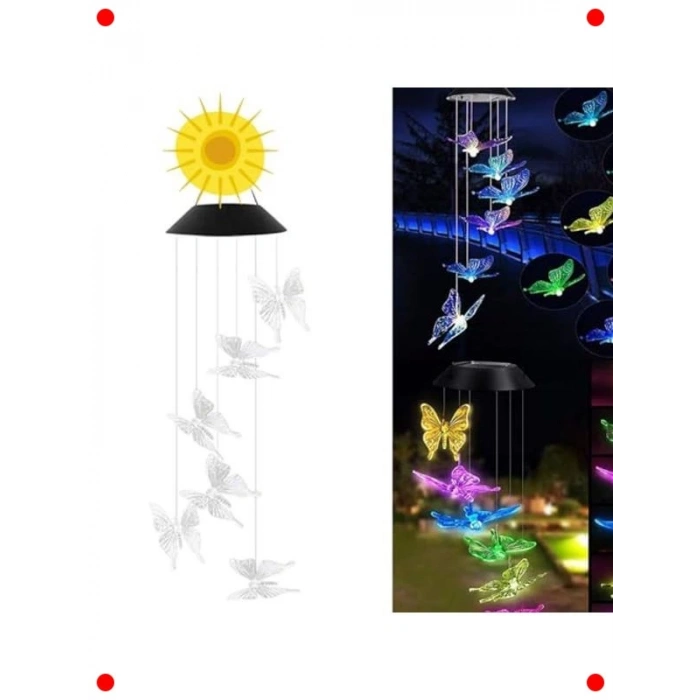 Solar Renk Geçişli Kelebek Aydınlatma