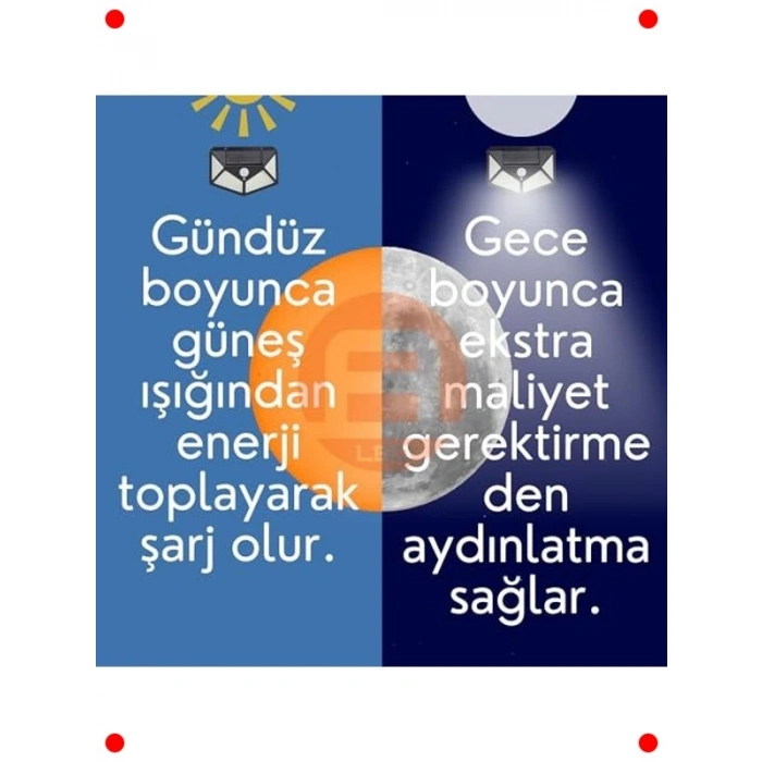 Solar Sensörlü Dış Ortam Aydınlatması (2 Adet)