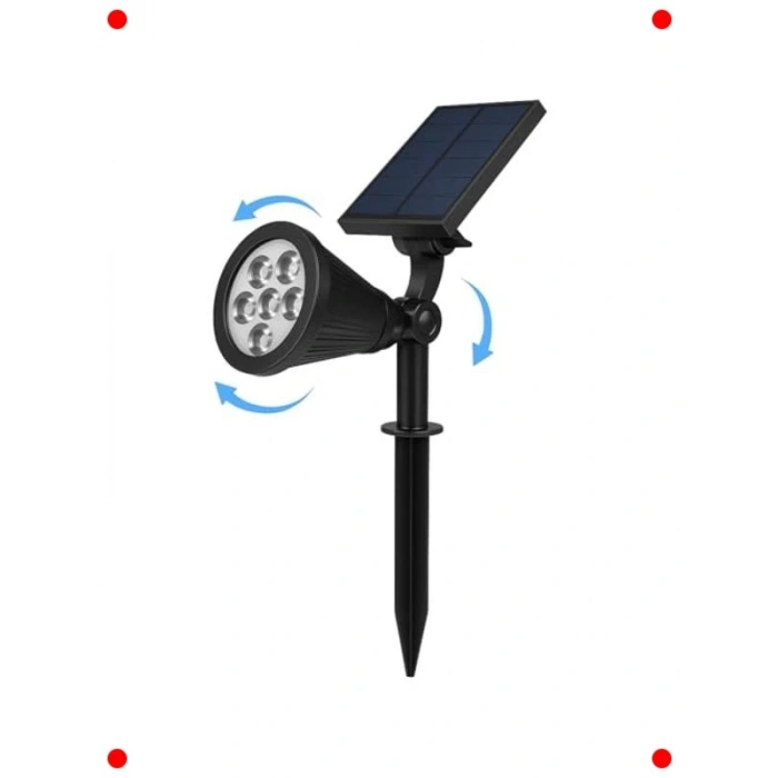 Solar Yeşil LED Bahçe Aydınlatması - 7W, IP65