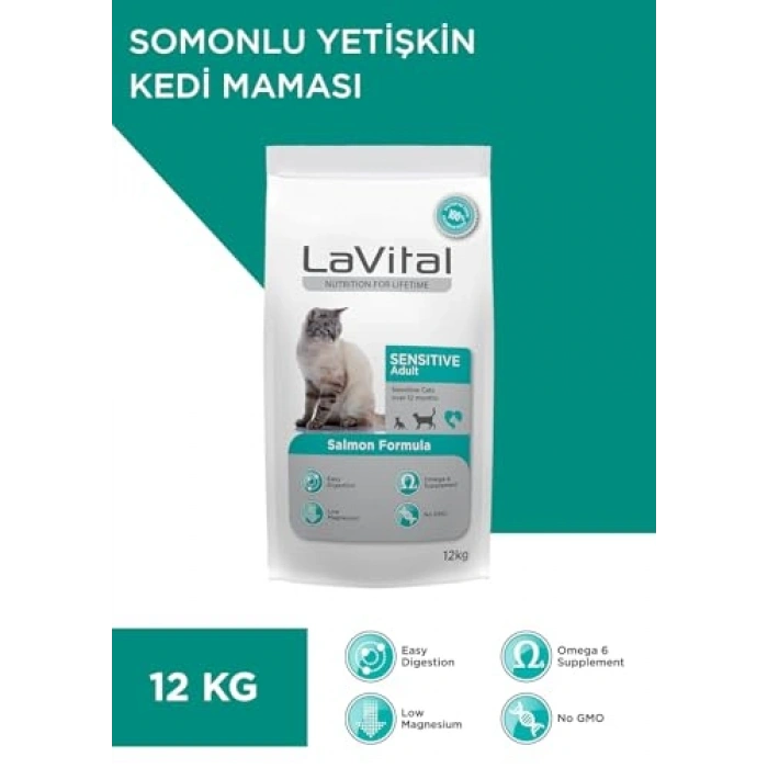 Somon Etli Sensitive Yetişkin Kedi Maması - Hipoalerjenik Formül