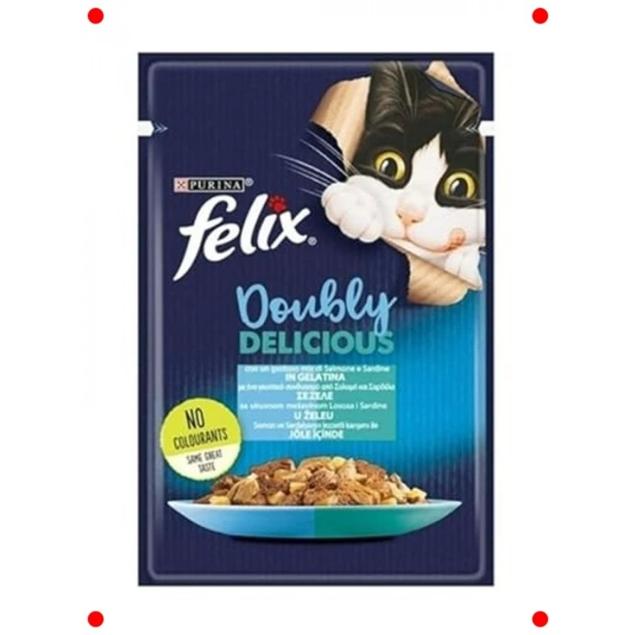 Somon & Sardalyalı Çifte Lezzet Kedi Yaş Maması 85gr