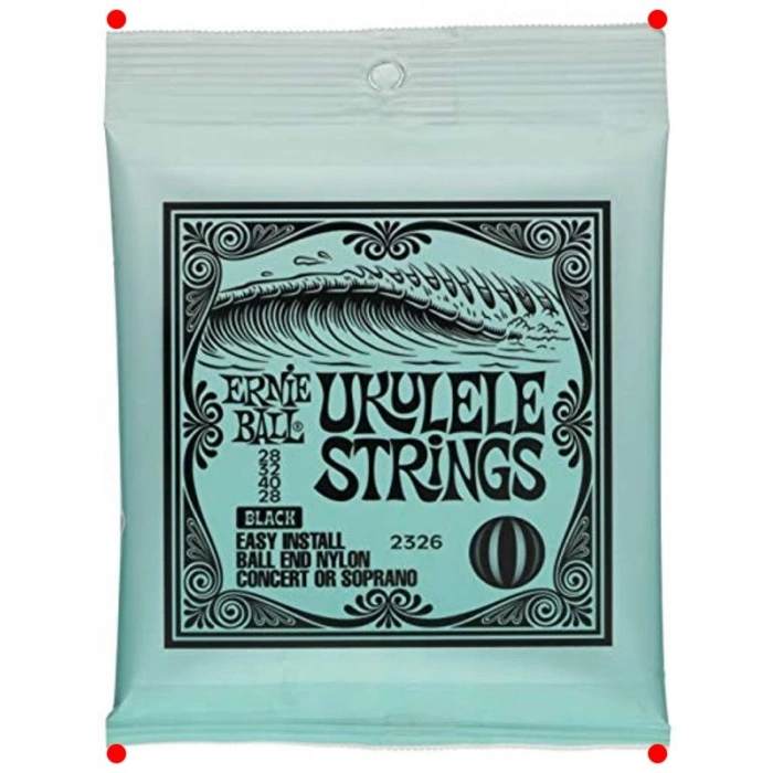 Soprano Ukulele Top Uçlu Naylon Teller (Siyah)