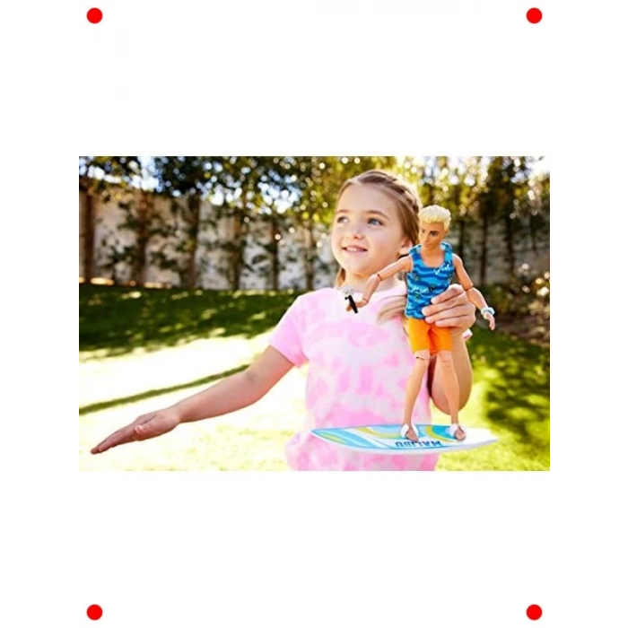 Sörf Tahtalı Plaj Bebeği ve Aksesuarları