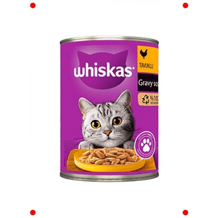 Soslu Tavuklu Yetişkin Kedi Konservesi 400 gr