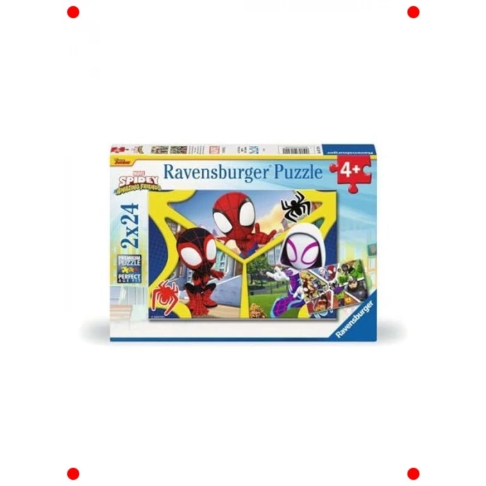 Spidey Temalı 2x24 Parça Çocuk Puzzle