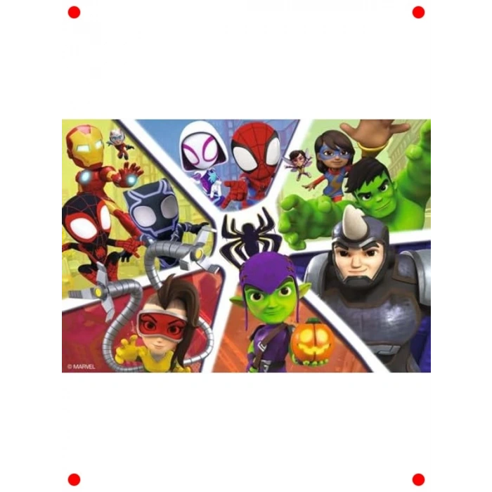 Spidey Temalı 2x24 Parça Çocuk Puzzle