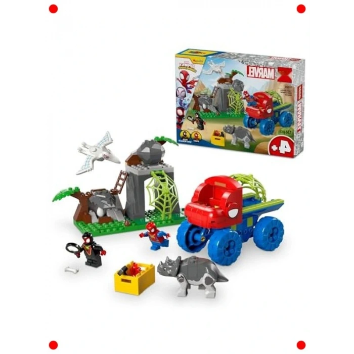 Spidey ve Ekibi Dinozor Kamyonlu Kurtarma Yapım Seti