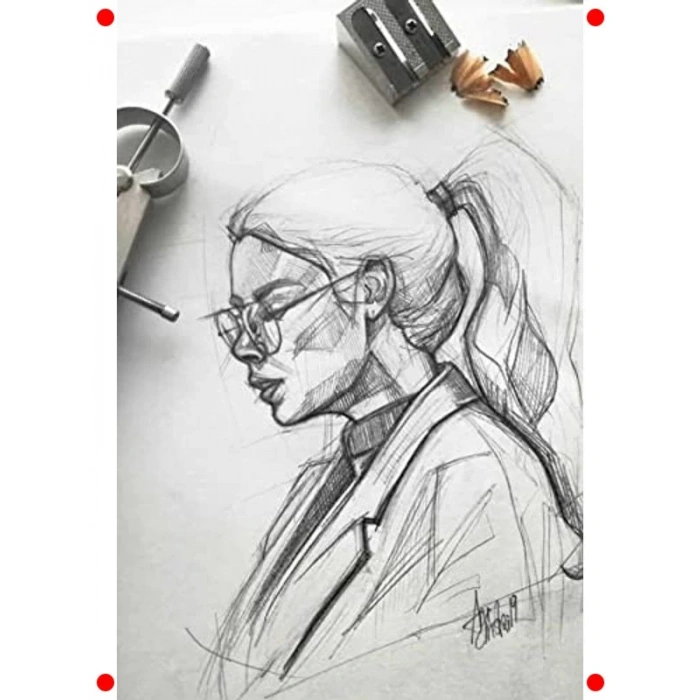 Spiralli Çizim Eskiz Defteri, 120 gr. Siyah