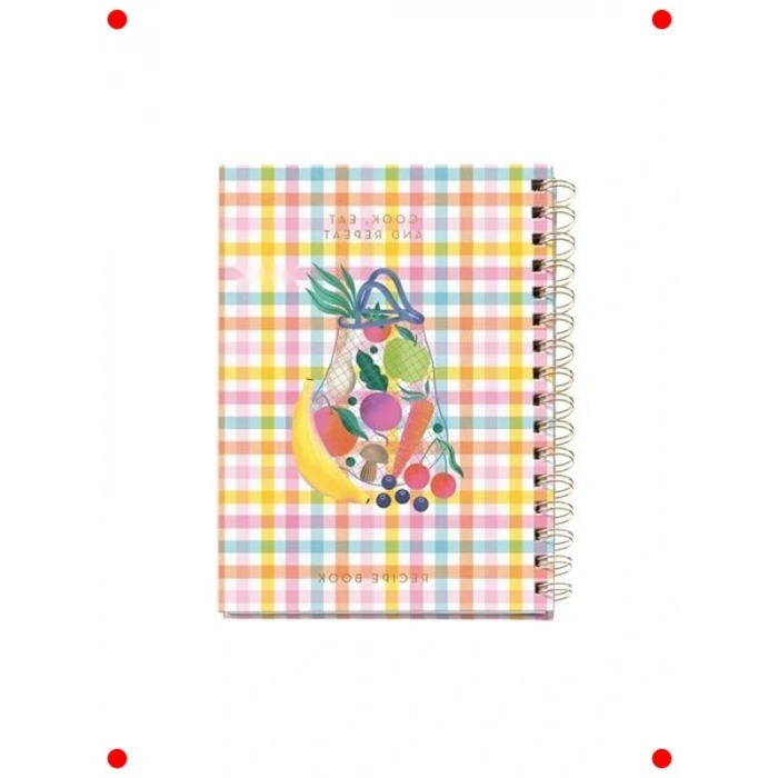 Spiralli Yemek Defteri, Meyve Desenli