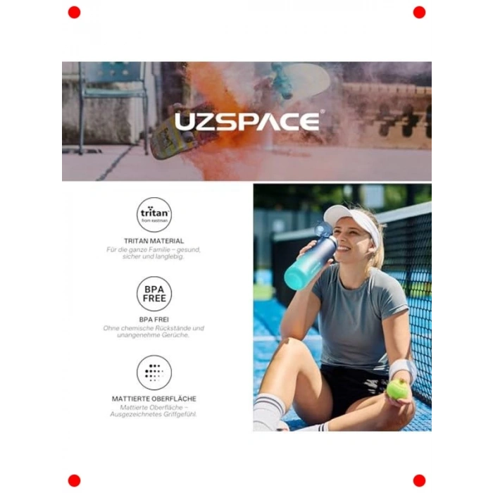 Spor Su Şişesi 500ml/800ml/1L | Sızdırmaz, BPA Free