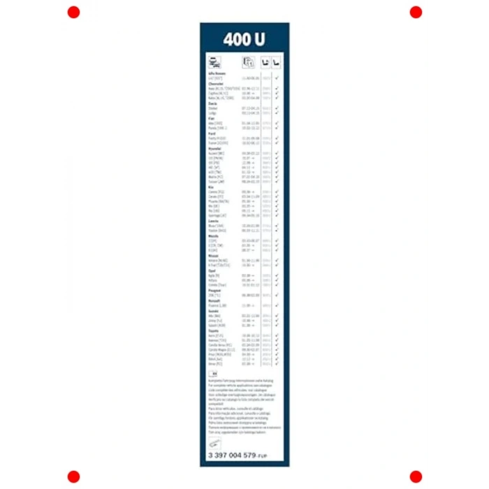 Standart Silecek Tekli (400 mm)