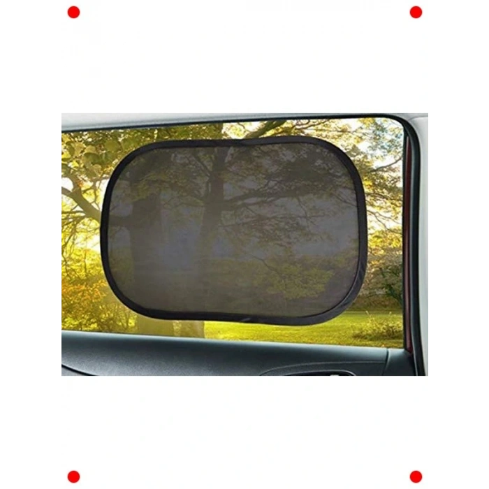 Statik Araç Güneşliği Seti (Siyah, 2li)