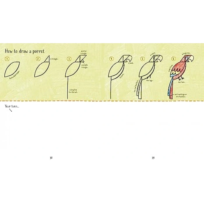 Step-by-Step Hayvan Çizimi Kitabı, Kağıt Kapak, Öğretici