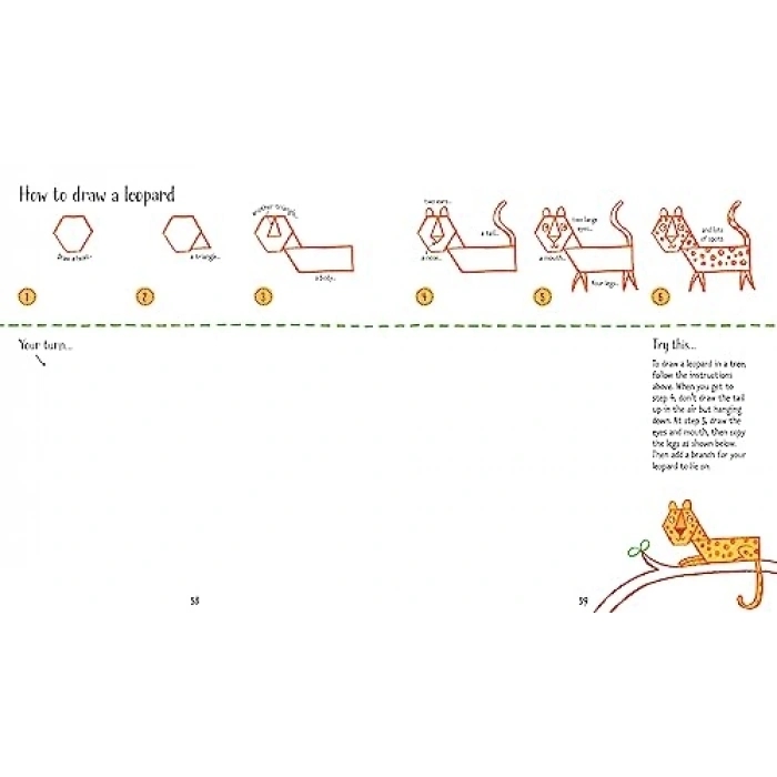 Step-by-Step Hayvan Çizimi Kitabı, Kağıt Kapak, Öğretici