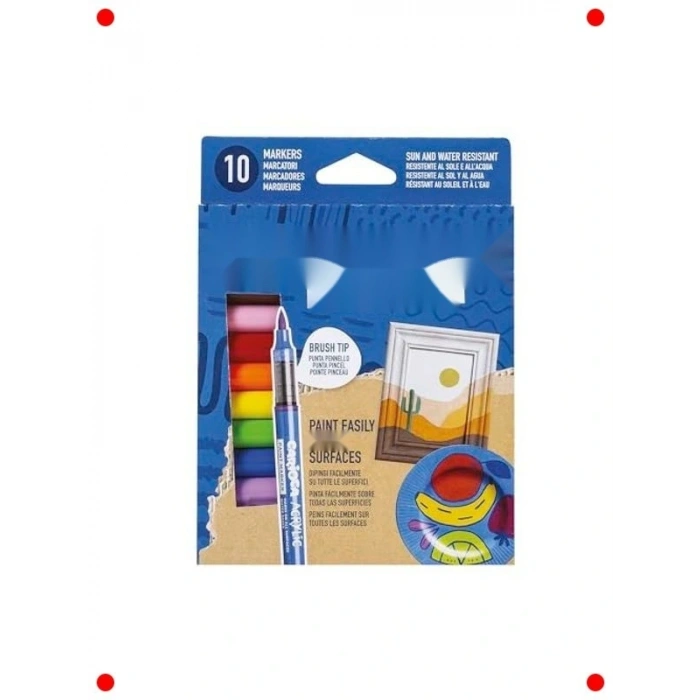 Su Bazlı Akrilik Fırça Uçlu Kalem Seti - 10lu