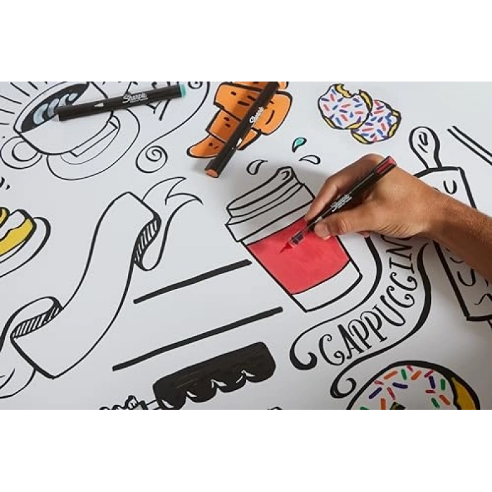 Su Bazlı Akrilik Marker, Yuvarlak Uç, 12 Adet